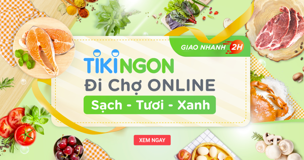 App mua thực phẩm online TPHCM - Tiki Ngon